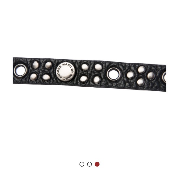 Last day! MARC BY MARC JACOBS leather studded belt - Picture 2 of 5
